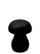 Deko Pilz Holzpilz Schwarz Matt Aufsteller Klein Mangoholz Herbst Winter Wohndekoration 7cm H 1