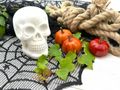 Deko Schädel in Weiß Totenkopf Dekoration für Halloween, Partydeko, Gruselparty, Geschenkidee 10
