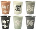 Espressobecher Becher Espresso Tasse kleine Kaffeebecher Mokkatassen Porzellan Tischdeko Küche 7,5cm H 1