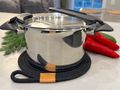 Untersetzer Topf Baumwolle Topfuntersetzer Hitzebeständig Rund für Küche Schwarz 20cm 5