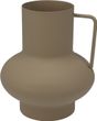 Deko Zinkvase mit Henkel in Beige – minimalistisches Design Tischdeko Hochzeit Maritim modern 15cm H 1