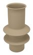 Moderne Deko Vase aus Metall in Beige matt lackiert Tischdeko Hochzeit Weihnachten Herbst  Boho  24,5 H 1