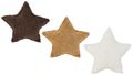 Kissen Stern Deko Braun Dunkelbraun Wollweiß Polyester Zierkissen Weihnachten Kinderzimmer Geschenk Ø 43cm  1