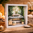 Wellness Bilderrahmen aus Holz - Diorama Geldgeschenk Verpackung für Spa-Liebhaber, Massagen oder Spa 5