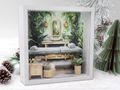 Geschenkrahmen Bilderrahmen Diorama mit Miniatur-Spa-Szene – kreative Geldgeschenkidee für Wellness & Entspannung 2