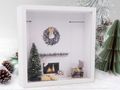 Geschenkrahmen mit LED-Weihnachtsbaum & Kamin-Szene – kreative Geldgeschenkidee & Weihnachtsdeko mit Licht 2