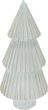 Deko Weihnachtsbaum Tannenbaum Holz geriffelt Creme Weiß Anthrazit Tischdeko Winter 15cm H  5