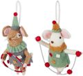Maus Filz Christbaumschmuck handgemachte Deko-Figur–Anhänger Weihnachten Geschenkidee 16cm 1