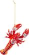 Christbaumschmuck Hummer Glitzer Hängedeko Weihnachten Rot Gold Türkis Ornament Anhänger Deko 13cm 1