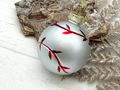 Christbaumschmuck Baseball aus Glas Geschenk Adventskranz Deko  3
