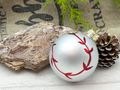 Christbaumschmuck Baseball Glas Weihnachtsbaumschmuck, Adventskranz, Vereinsdeko, Schaufenster Deko 2