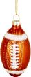 Christbaumschmuck American Football Glas Weihnachtskugel Anhänger Kinderzimmer Weihnachten Deko Ø 6cm 1