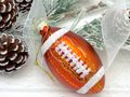 American Football Christbaumschmuck aus Glas – stilvolle Weihnachtsdeko für Footballspieler, Männer Football Sportfans  2