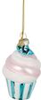 Christbaumschmuck Cupcake aus Glas Muffin Türkis Glitzer Weihnachten Ornament Anhänger Deko 1