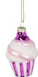 Christbaumschmuck Cupcake Muffin Weiß Rosa Pink Glitzer Weihnachten Ornament Anhänger Deko 1