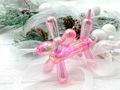 Ballon-Hund aus Acryl Schillernd in Rosa-Pink – funkelnder Anhänger für Weihnachtsbaum, Kinderzimmer oder Geburtstagsdeko 2