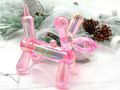 Schillernde Ballon-Hund aus Acryl als Christbaumschmuck und für jede Feier, bei der Rosa-Pink im Mittelpunkt steht 4