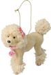 Christbaumschmuck Weihnachtsanhänger Hund Deko Anhänger Pudel Creme Geschenk Glücksbringer 