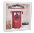Geschenkrahmen Holz Bilderrahmen Diorama Geldgeschenk Gutschein Weihnachtstüre Rot Weihnachtspost 1