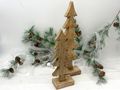 Deko Holz Tannenbaum zeitloses Design, handgefertig - Deko-Element für Winterzeit, Adventszeit und Herbst 30cm H 3