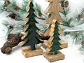 Deko Tannenbaum aus Mangoholz 22cm H Aufsteller in dunkelgrün & natur, modern & natürlich Geschenkidee 4