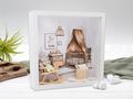 Handgefertigte & personalisierte Geschenkrahmen aus Holz - Diorama Geschenk zur Taufe, Babyparty, Geburt oder Kinderzimmer Deko 2