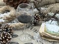 Christbaumschmuck Weinglas aus Glas mit Flüssigkeit – Weihnachtsdeko in Weinbar für Weinliebhaber, Barkeeper oder Weinliebhaber 2
