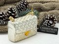 Christbaumschmuck Glas Handtasche Creme Gold Weihnachtsdeko für Frauen, Taschen- & Schuhliebhaberinnen 3