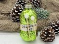 Christbaumschmuck Glas Strickgarn Grün Wolle Weihnachtskugeln Strickwolle Weihnachtsbaumschmuck Deko 3