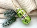 Wollknäuel mit Stricknadeln aus Glas Grün Christbaumschmuck Weihnachtsbaumschmuck Anhänger Weihnachtsdeko 4
