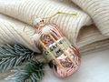 Christbaumschmuck Glas Strickgarn Rosa Wolle Weihnachtskugeln Strickwolle Weihnachtsbaumschmuck Deko 4