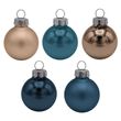 45 Weihnachtskugeln Christbaumkugeln Taupe Braun Blau Mix Glas Christbaumschmuck Weihnachtsdeko 1
