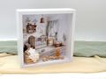Geschenkrahmen Holz Geldgeschenk Gutschein Geburt Taufe Baby Beige Eukalyptus Kinderzimmer Boho PERSONALISIERT 4