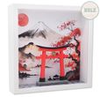 Geschenkrahmen Holz Bilderrahmen Diorama Geldgeschenk Gutschein Japan - Reise Asien Tokio, Kyoto, Osaka, Okinawa 1