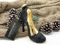 Baumschmuck High Heels - Pumps - Damenschuhe in schwarz-Gold für Frauen Weihnachten Deko 2