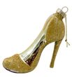 Christbaumschmuck High-Heel Gold Glitzer Elegant Weihnachten 10cm Hoch 1