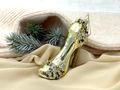 Christbaumschmuck High-Heel Gold Pailletten Schwarz Elegant Weihnachten 10cm Hoch 3