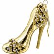 Christbaumschmuck High-Heel Gold Pailletten Schwarz Elegant Weihnachten 10cm Hoch 1