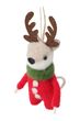 Modell C Christbaumschmuck Filz Maus im Anzug Hängedeko Weihnachten 11cm Hoch 4