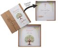 Personalisierte Geldgeschenk Verpackung mit Motiv Baum des Lebens für Taufe, Kommunion, Konfirmation & Geburtstag 2