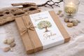 Geschenk Gutschein oder Geld Verpackung mit Lebensbaum Motiv, personalisiert mit Anlass, Name & Datum 5
