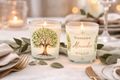 Personalisierte Windlichter mit Baum des Lebens – 2 oder 6 Stück – Tischdeko & Gastgeschenk 4