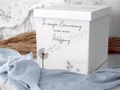 Sammelbox - Kartenbox für Trauerkarten und Kondolenzkarten bei der Trauerfeier mit Beschriftung  2