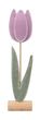Deko Aufsteller Tulpen Filz Holz Lila Frühling Ostern Tischdeko Blumen 31cm Hoch 5