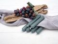 Stabkerzen Grau Blau Kerzen 12 cm 6 Stück Hochzeit Tischdeko Geburtstag Party 3