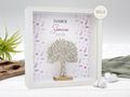 Personalisierter Holz Bilderrahmen Baum des Lebens christliche Symbole Lila Konfirmation Kommunion Geschenk 2