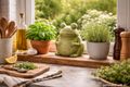 Deko Frosch aus Terracotta – grüne Indoor Figur Küche Balkon, Terrasse Geschenk 2