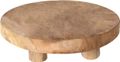 Kleiner Deko Hocker Blumenhocker Pflanzenhocker aus Teak Holz massiv 20 x 6 cm H 1