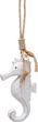 Seepferdchen Weiß Holz Anhänger Deko Figur zum Aufhängen Maritim Sommer Basteln 16cm 1