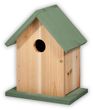 Vogelhaus Holz Grüntöne Frühling Sommer Garten Deko 20cm H 5